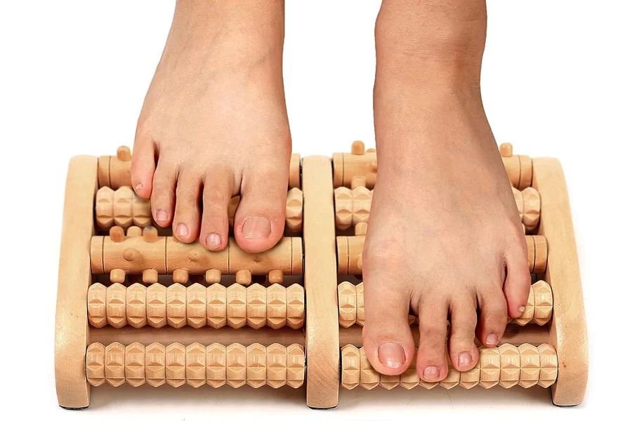 Portable foot massage roller